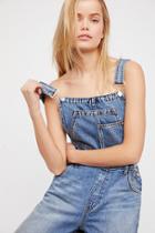 Slouchy Cropped Overall By We The Free At Free People Denim